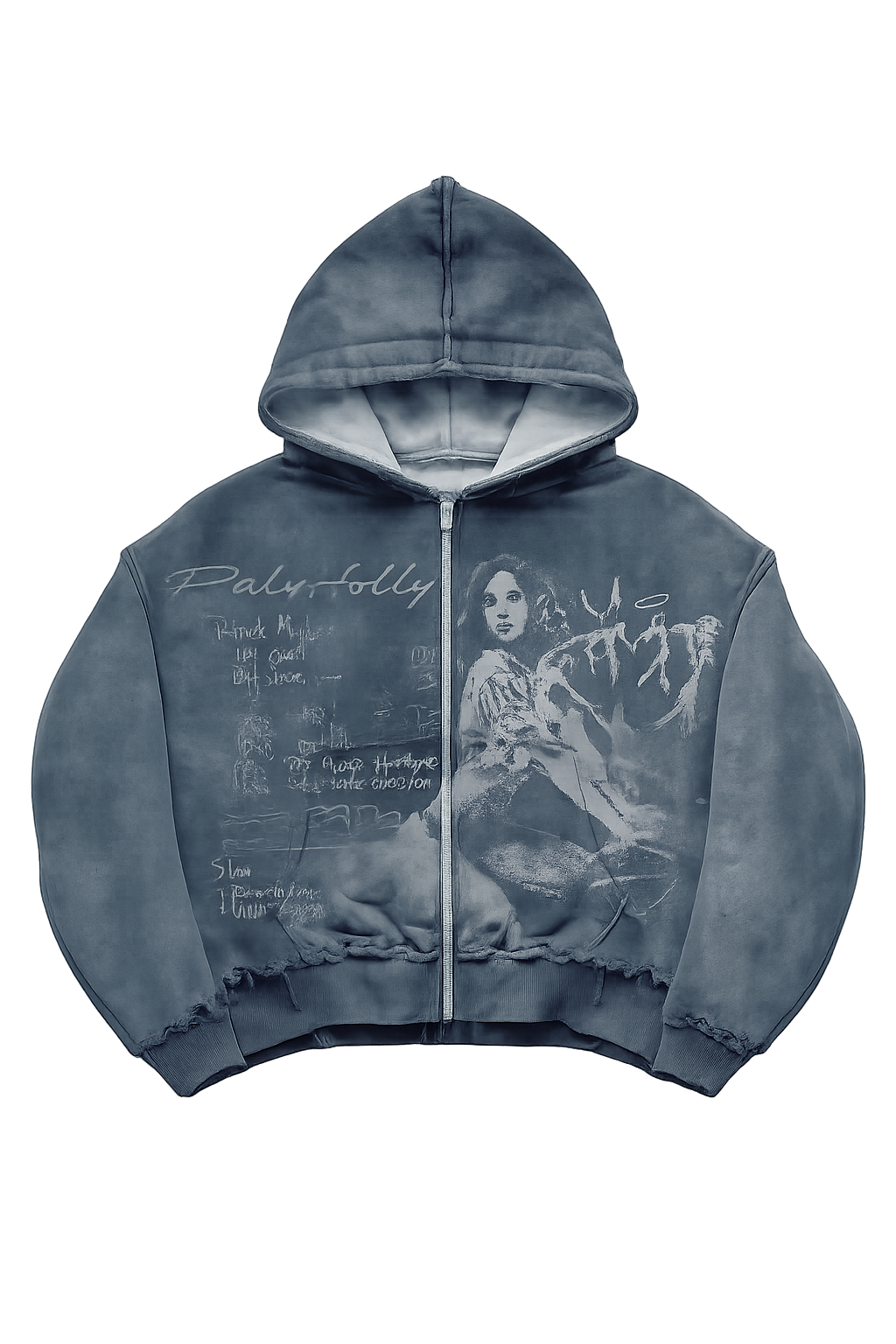 "COLD BLOOD" ZIP UP HOODIE