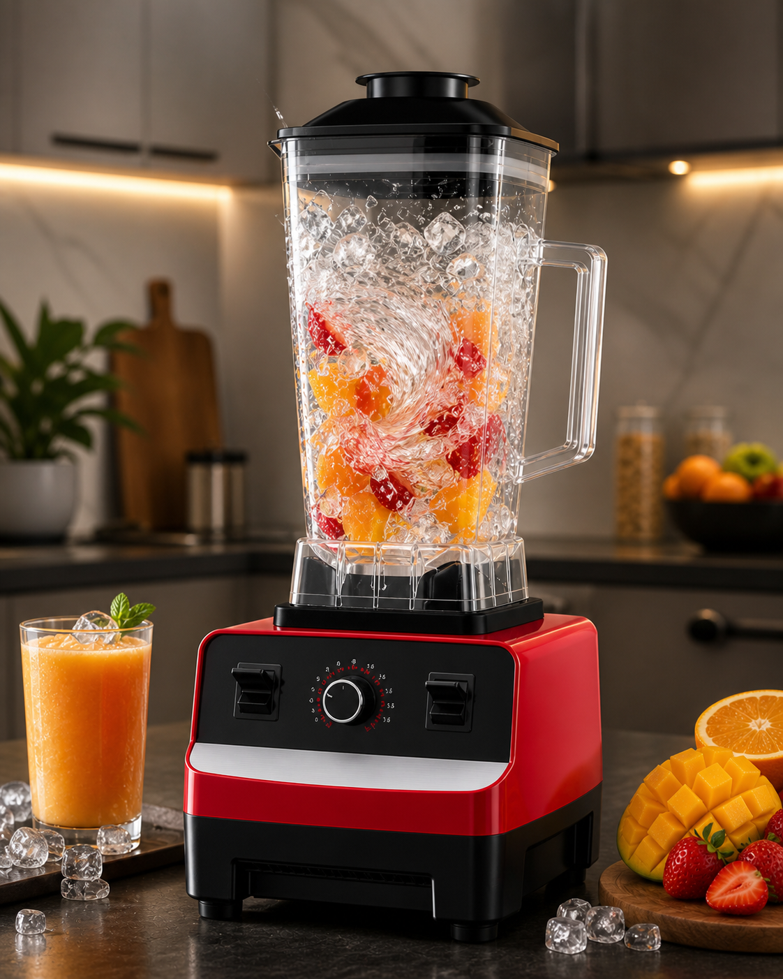 خلاط كهربائي احترافي بقوة 4500 واط متعدد الاستخدامات
4500W Professional Multi-Purpose Blender