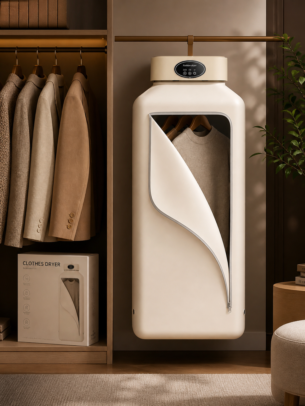 مجفف ملابس كهربائي قابل للطي بقوة 600 واط - 600W Foldable Electric Clothes Dryer