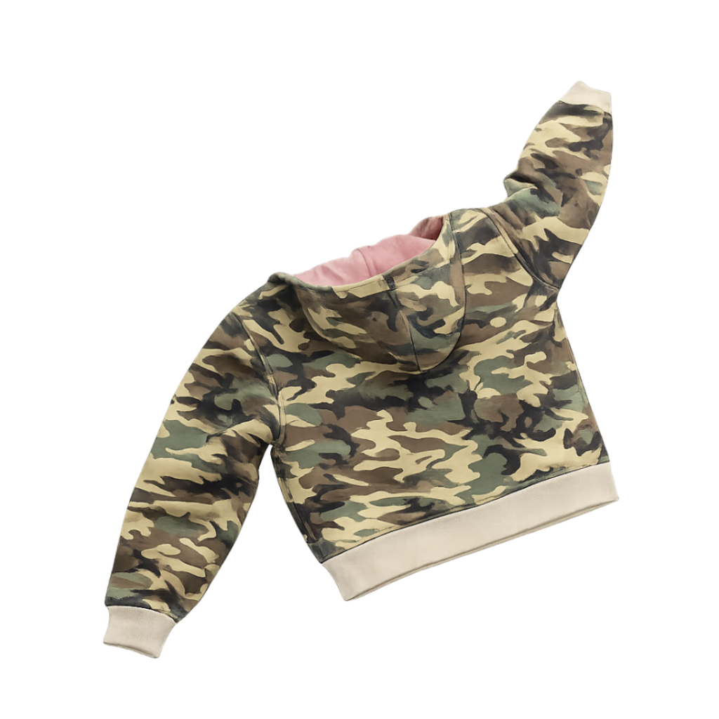 "PINKY-ARMY" ZIP UP HOODIE