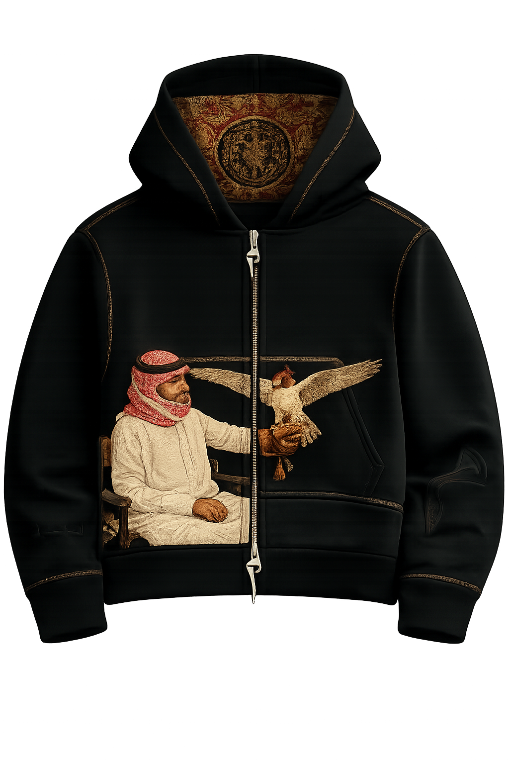 "ARAB BADAWI" ZIP UP HOODIE